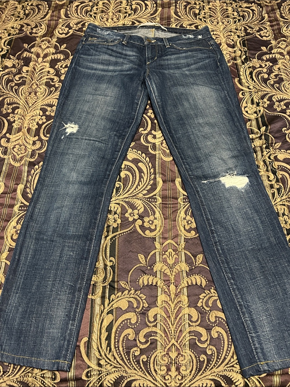 Joe’s Chelsea Fit Women's Distressed Dark Blue Stretch Jeans Skinny 26